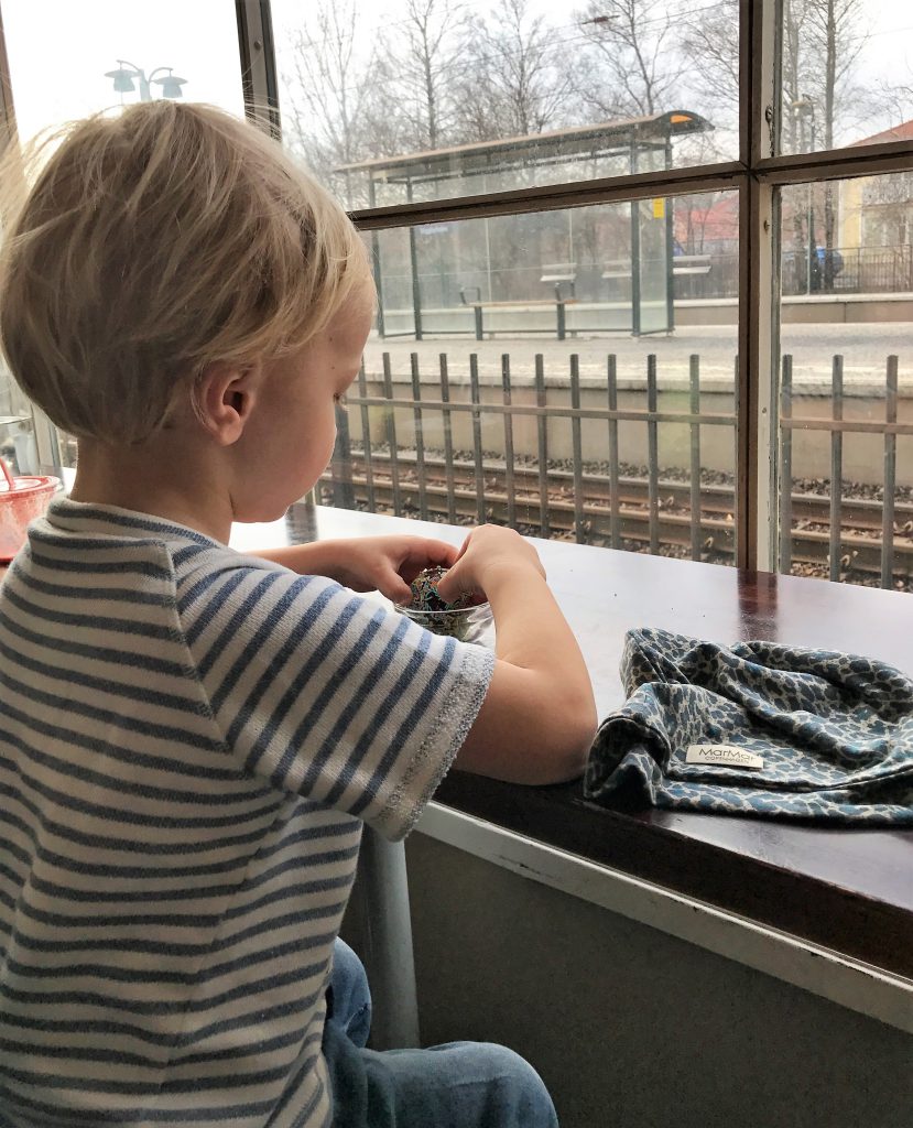 trainspotting på viggbyholms stationscafé